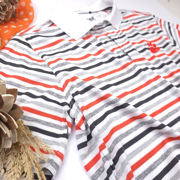 Ping Clemson Tiger Sensor Cool Striped Polly Golf Polo Sz S - Picture 4 of 8